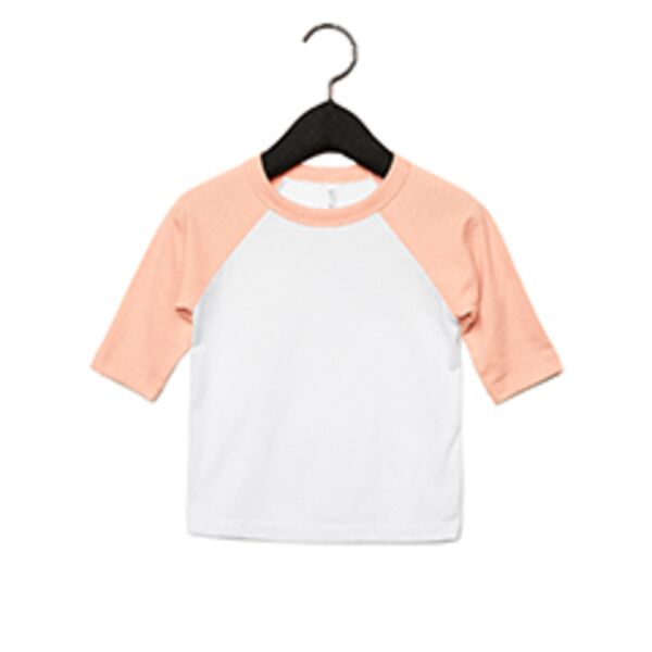 Toddler Three-Quarter Sleeve Baseball T-Shirt Thumbnail