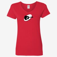 Ladies' Heavy Cotton™ V-Neck T-Shirt Thumbnail